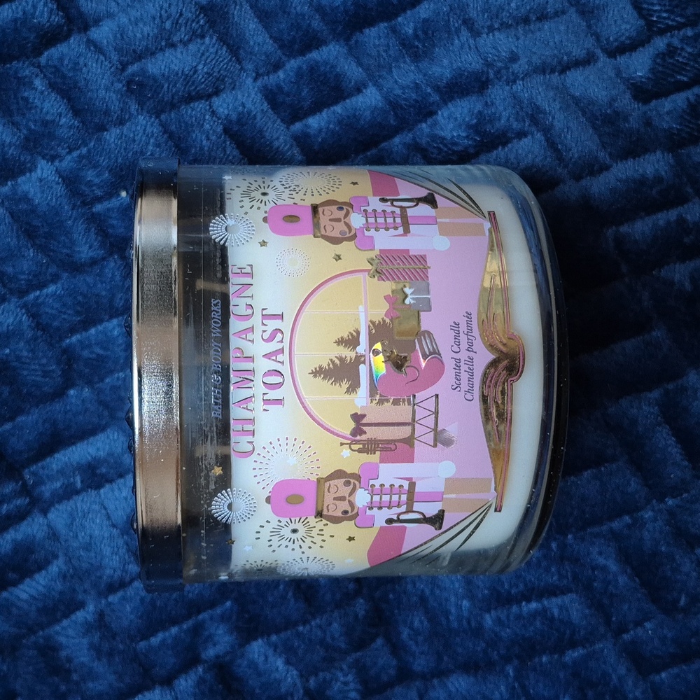 Champagne Toast 3 Wick Candle From Bath & Body Works! Brand New!